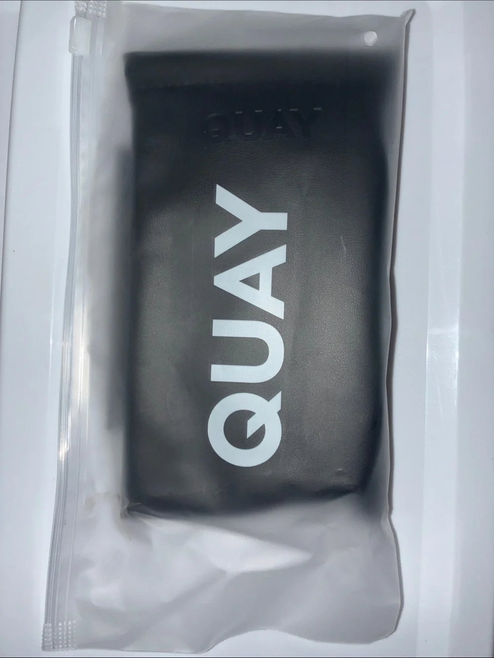Quay Australia Gold Frame Black Lens Round Sunglasses, Gold/Smoke